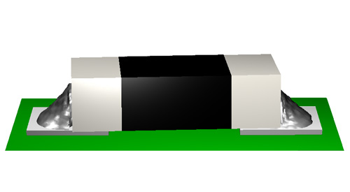 Figure 7 Solder fillet (with misalignment)