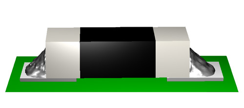 Figure 10: Solder fillet (Condition 1)