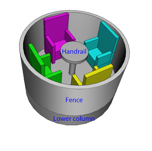 Figure 5: Ride vehicle with a diameter of 3 m