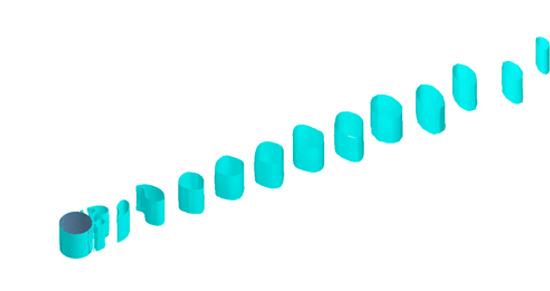 Calculation result of a flow around a cylinder (RANS)