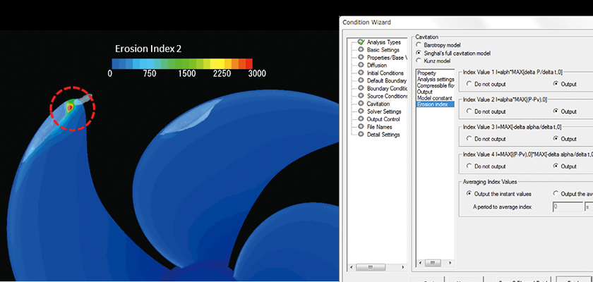 Development of the Cavitating Flow Analysis Function