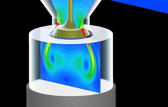 Flow inside a compressor